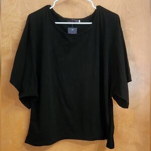 Black Boho Batwing W's Top Med